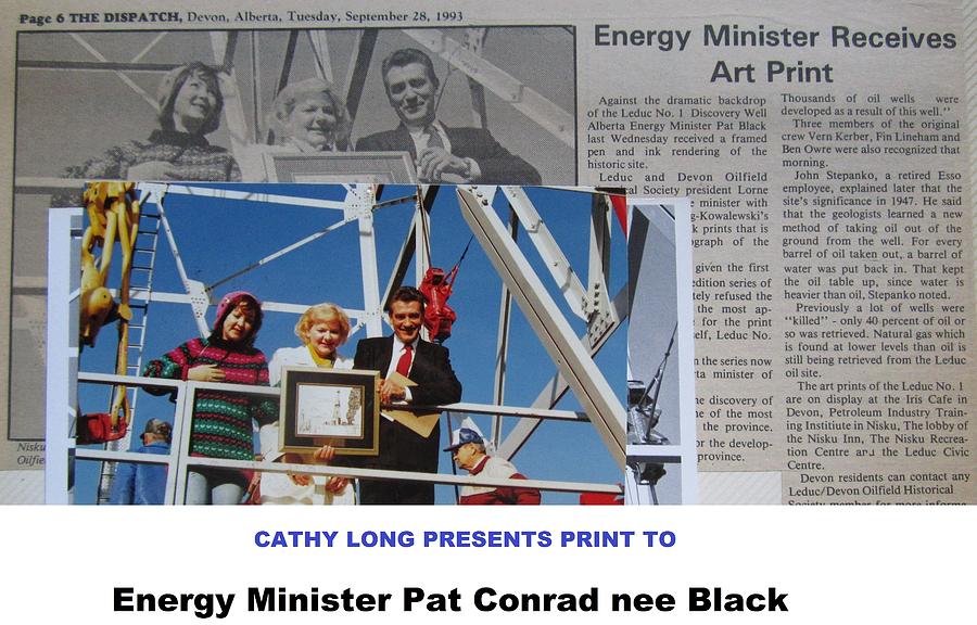 Oil Drawing - Energy Minister by Cathy Long