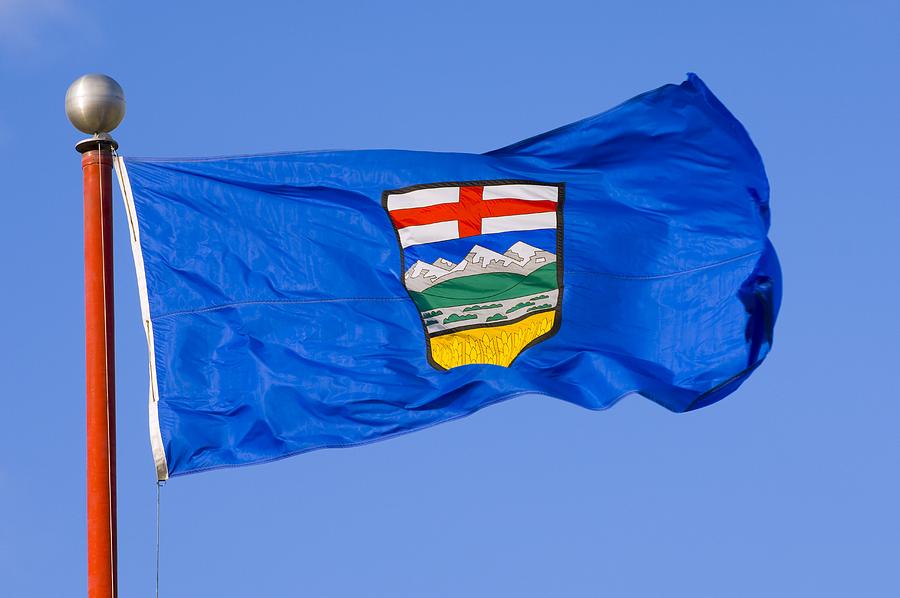 Albertas Provincial Flag Photograph by Corey Hochachka - Fine Art America