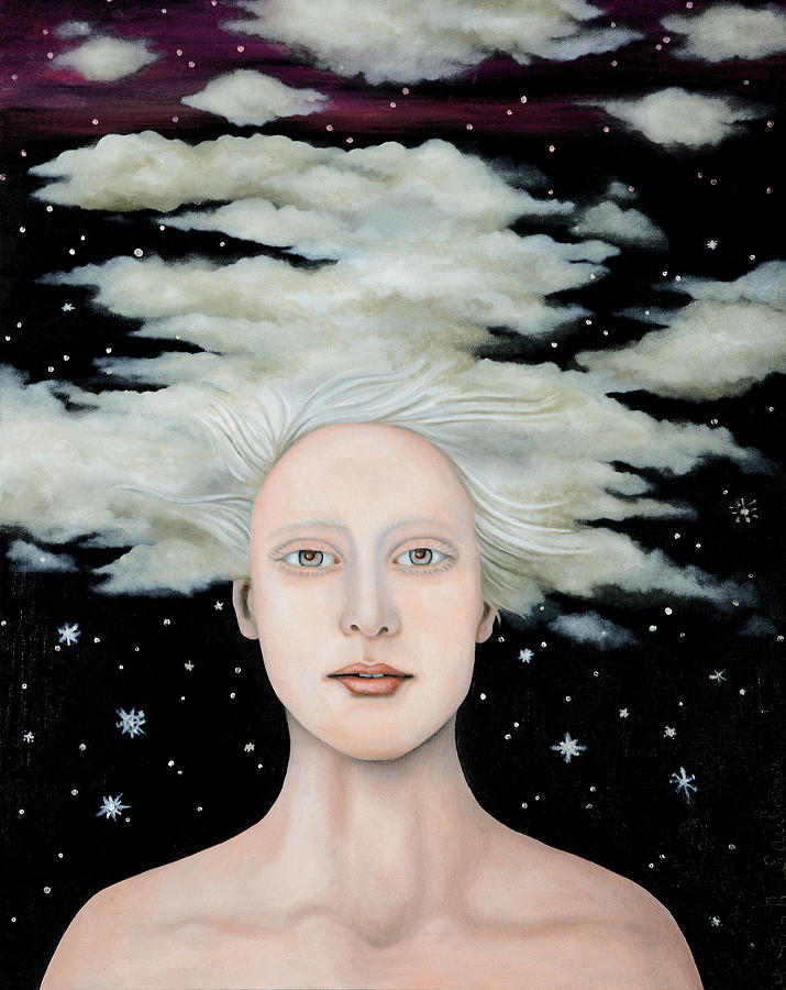 Albino Snow Painting by Leah Saulnier The Painting Maniac