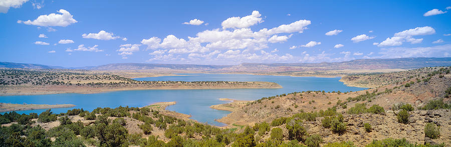 Architecture Photograph - Albiquiu Reservoir, Route 84, New Mexico by Panoramic Images