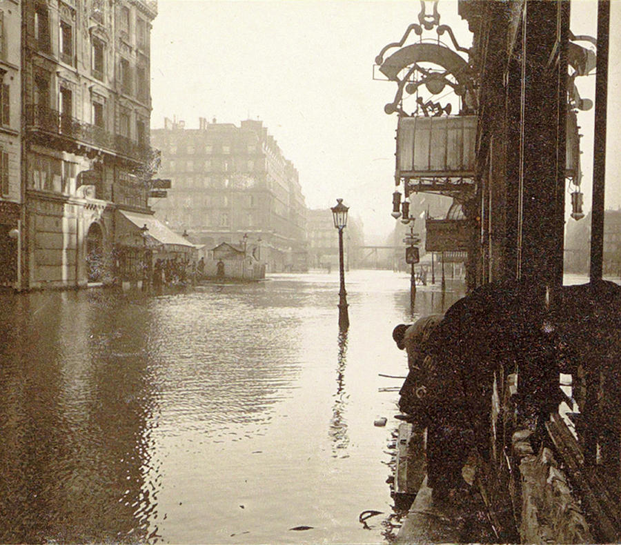 Album Flooding Paris Suburbs In 1910, France Drawing By Artokoloro ...