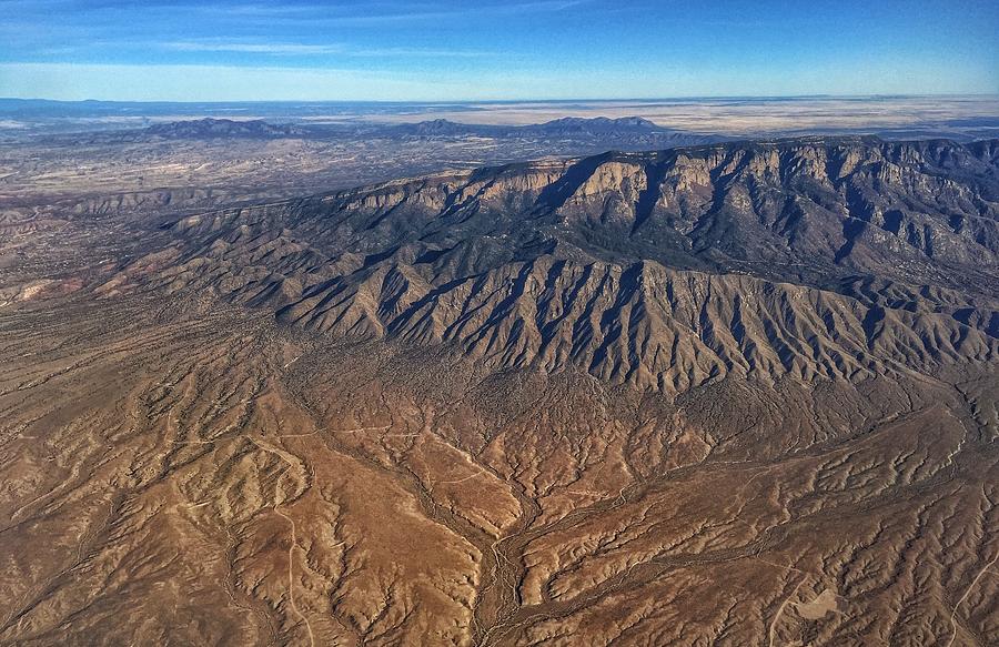 Albuquerque from 30000 feet Photograph by Jack Nevitt
