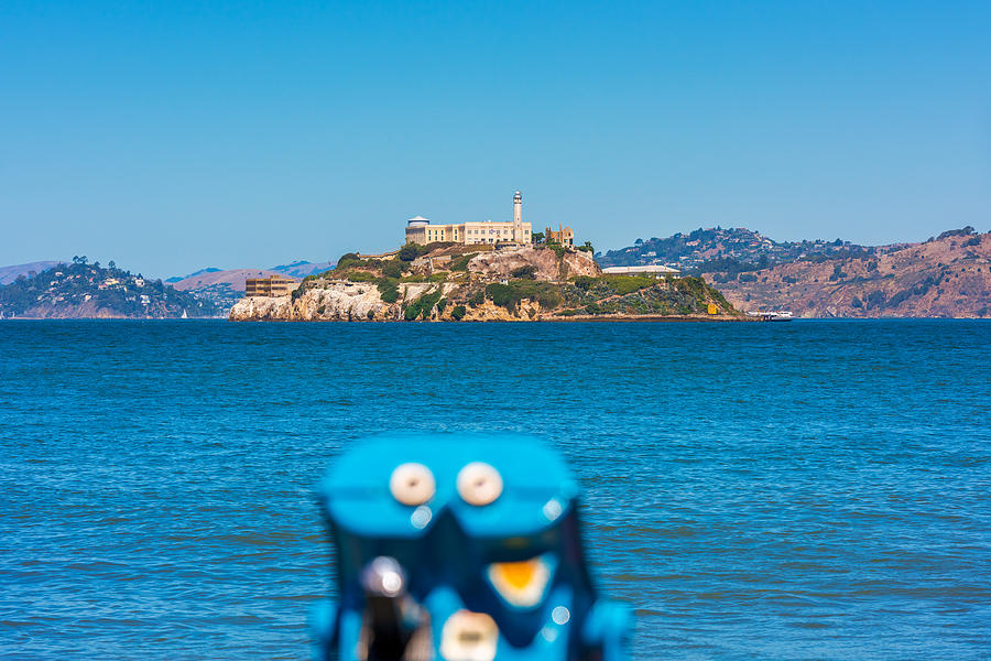 Alcatraz Island in San Francisco Bay California USA Photograph by © Allard Schager