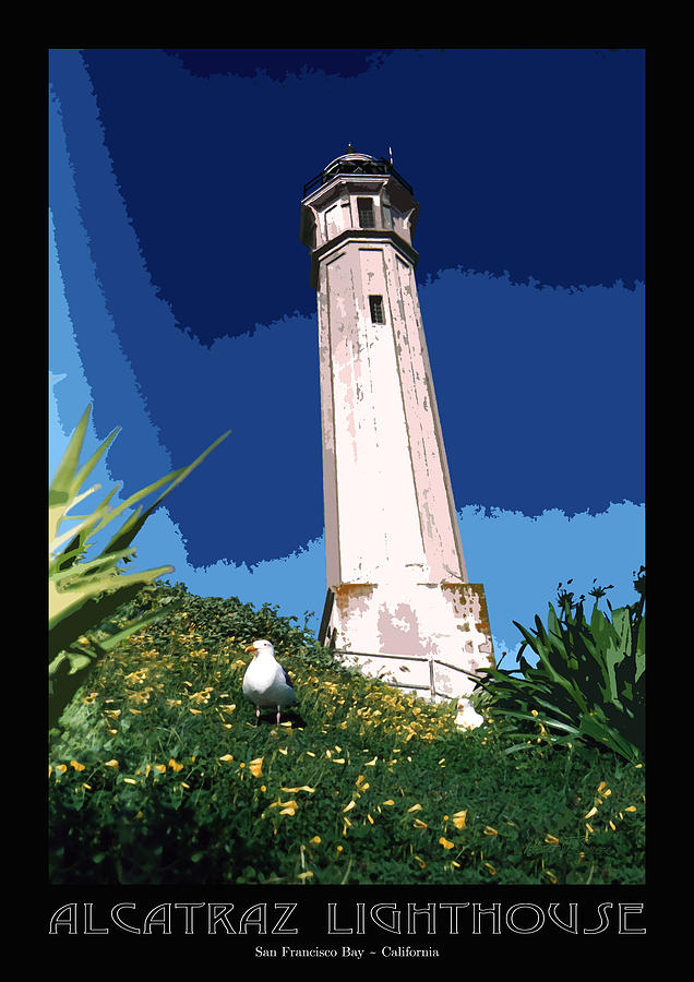 Landmark Photograph - Alcatraz Lighthouse Poster by Robert J Sadler