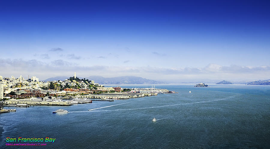 Vintage Photograph - Alcatraz San Francisco Bay    by LeeAnn McLaneGoetz McLaneGoetzStudioLLCcom