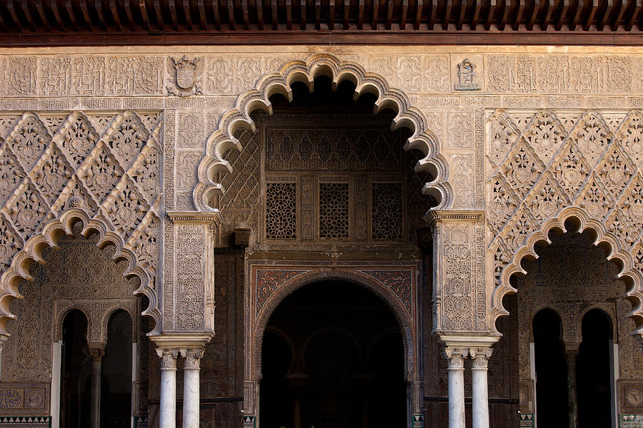 Alcazar Palace of Seville Architectural Details Photograph by Artur Bogacki