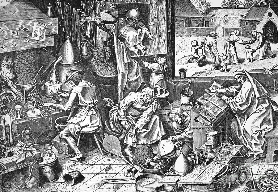 Alchemists, 1558 Photograph by Granger