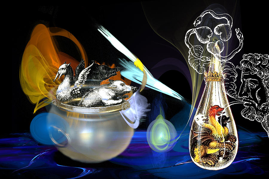 Alchemists Workbench Digital Art by Lisa Yount