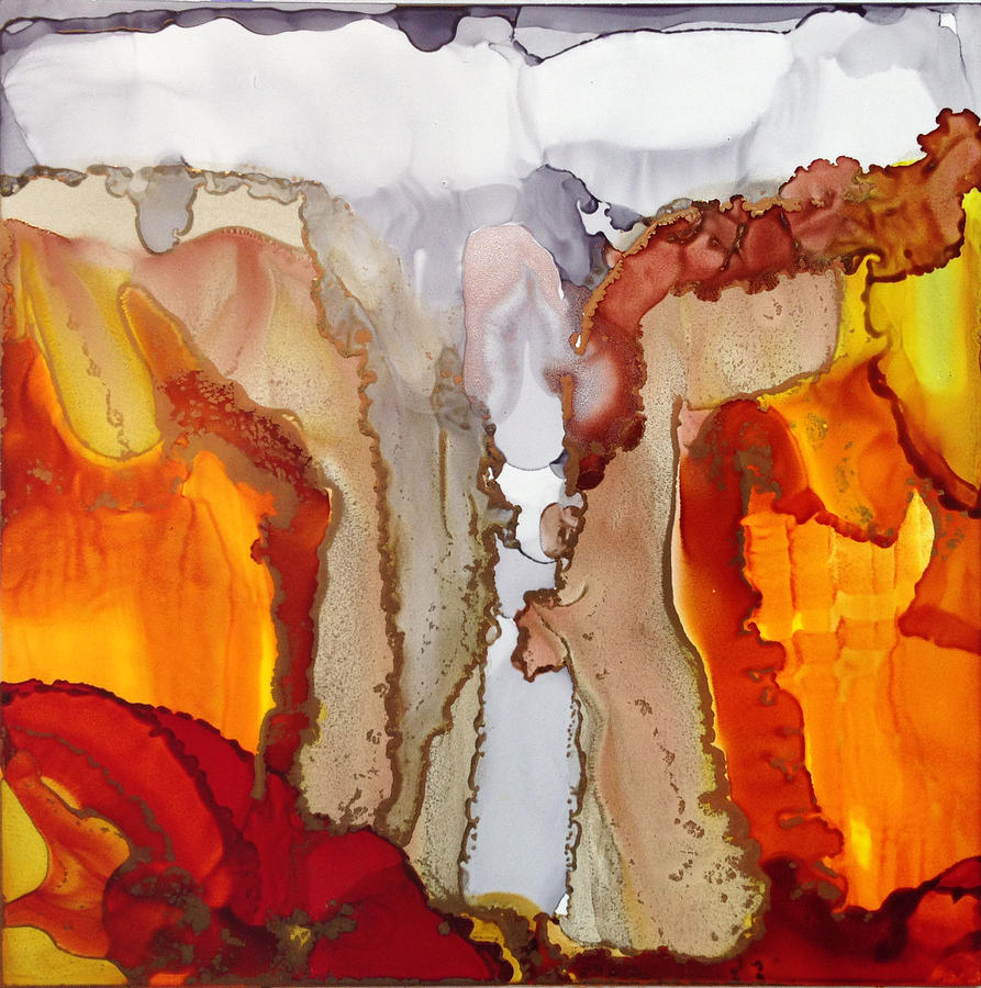 Alcohol Ink on Yupo #1 Painting by Dennis Brady