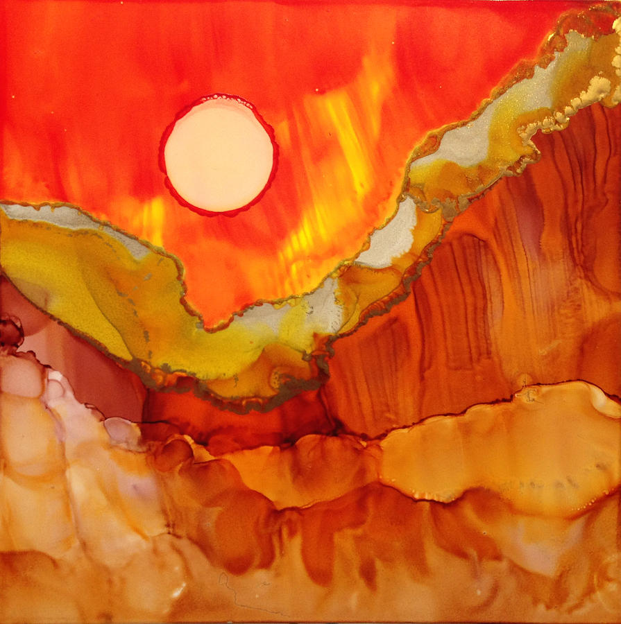 Alcohol Ink Painting - Alcohol Ink on Yupo #2 by Dennis Brady