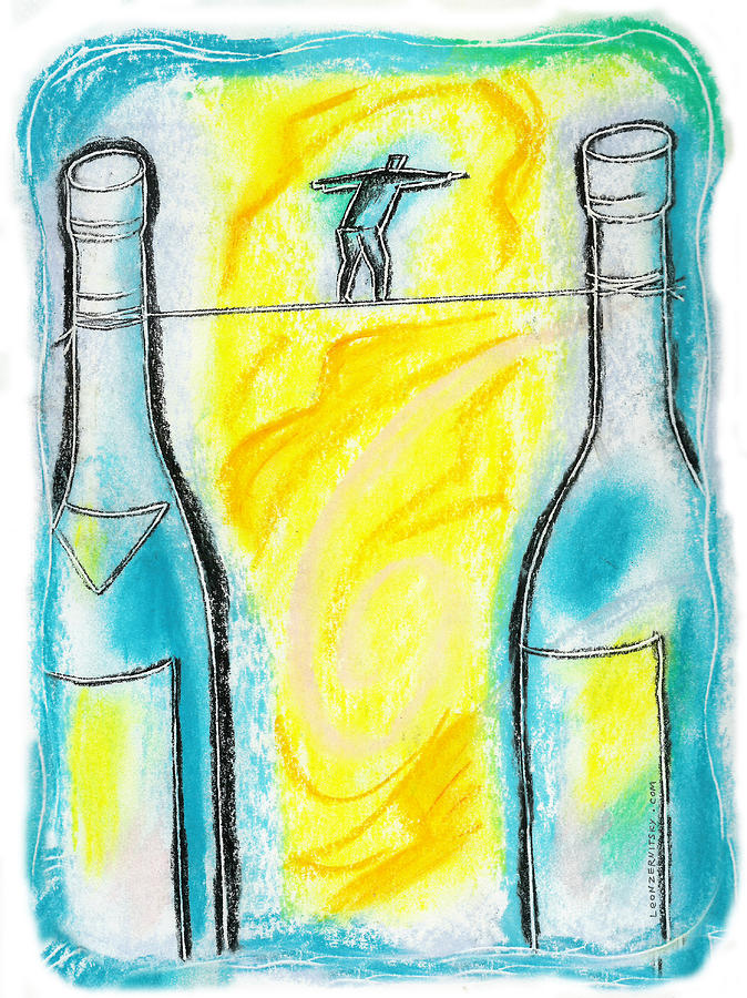 Alcoholism Painting by Leon Zernitsky
