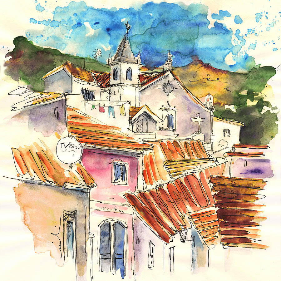 Alcoutim in Portugal 09 Painting by Miki De Goodaboom