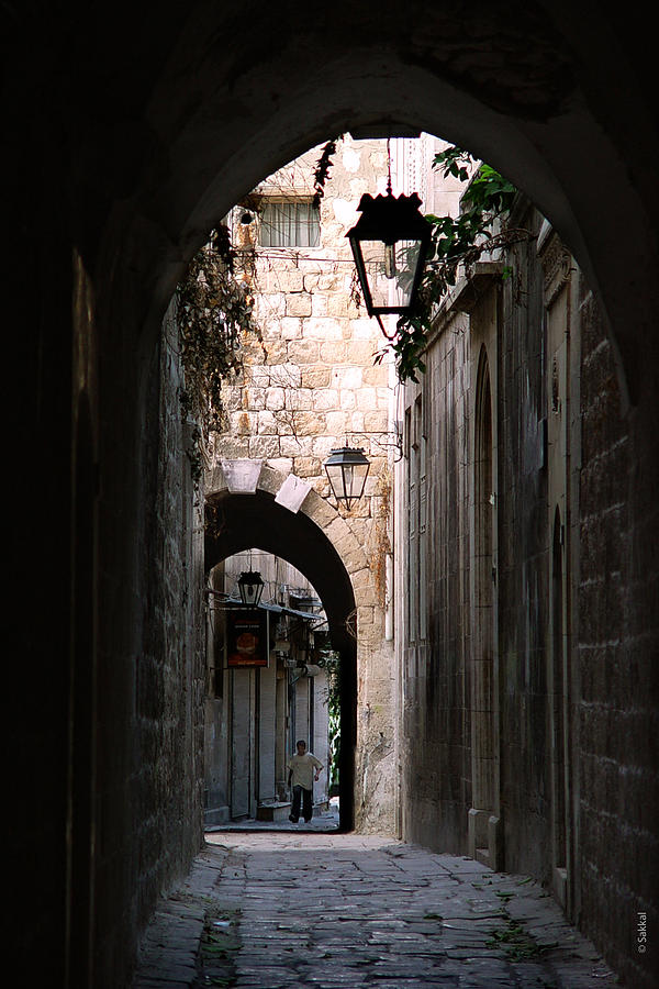 Aleppo alleyway01 Photograph by Mamoun Sakkal