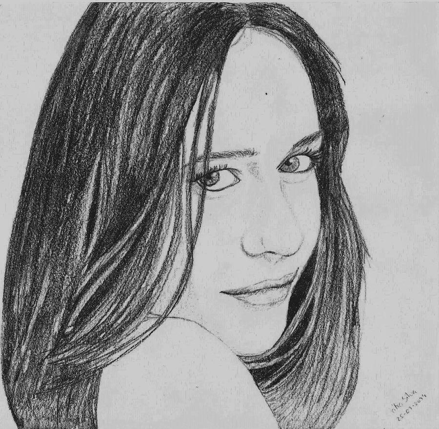 Alessandra Negrini Drawing by Catia Silva - Fine Art America