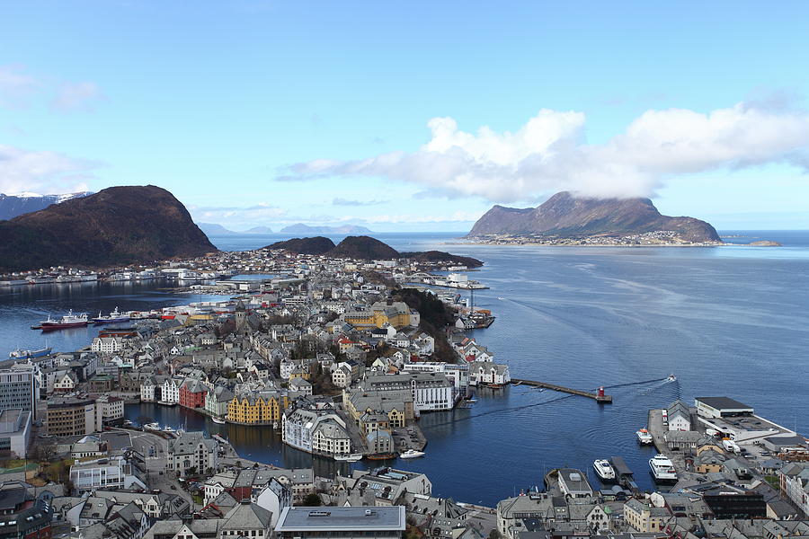 Alesund From The Hilltop Photograph by 717images By Paul Wood
