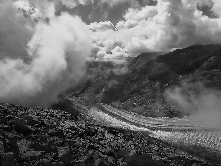 The Great Aletsch Glacier .. Switzerland Photograph by Connie Handscomb