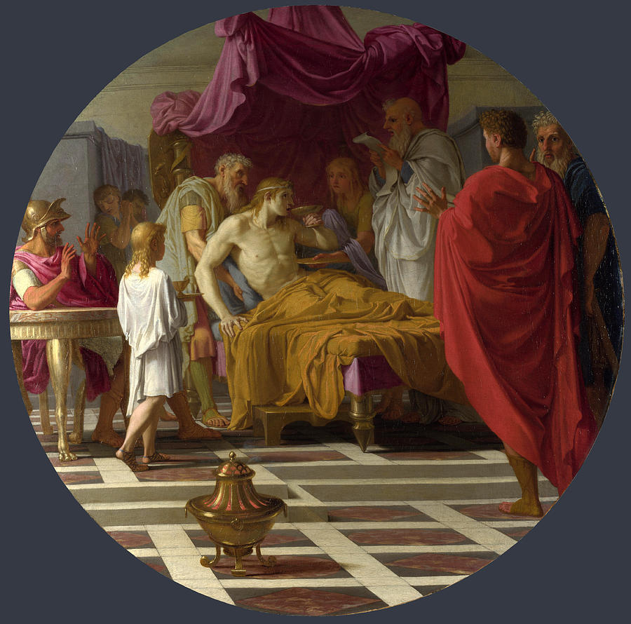 Alexander and his Doctor Painting by Eustache Le Sueur