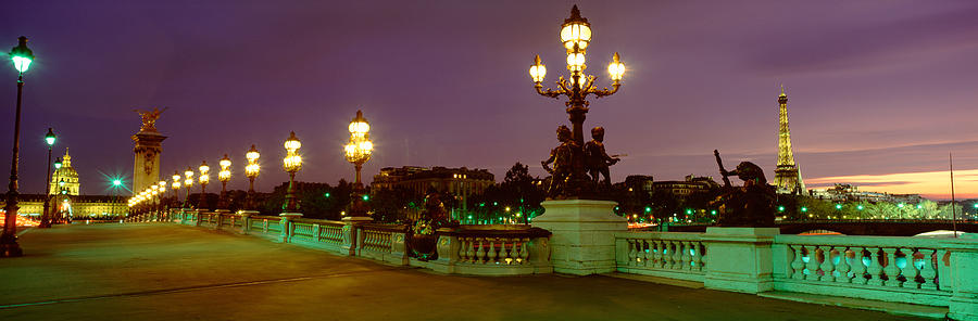 Alexander IIi Bridge, Paris, France Photograph by Panoramic Images