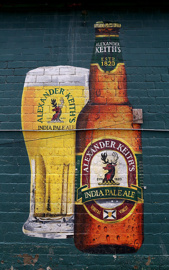 Beer Photograph - Alexander Keiths Beer Mural by Andrew Fare