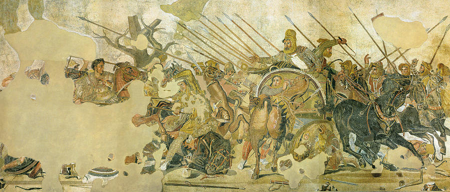 Alexander Mosaic Painting by Pompeii