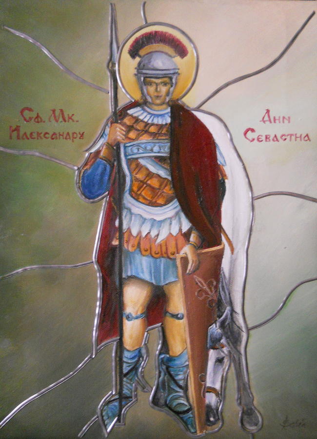 Alexander of Sebaste Painting by Sorin Apostolescu