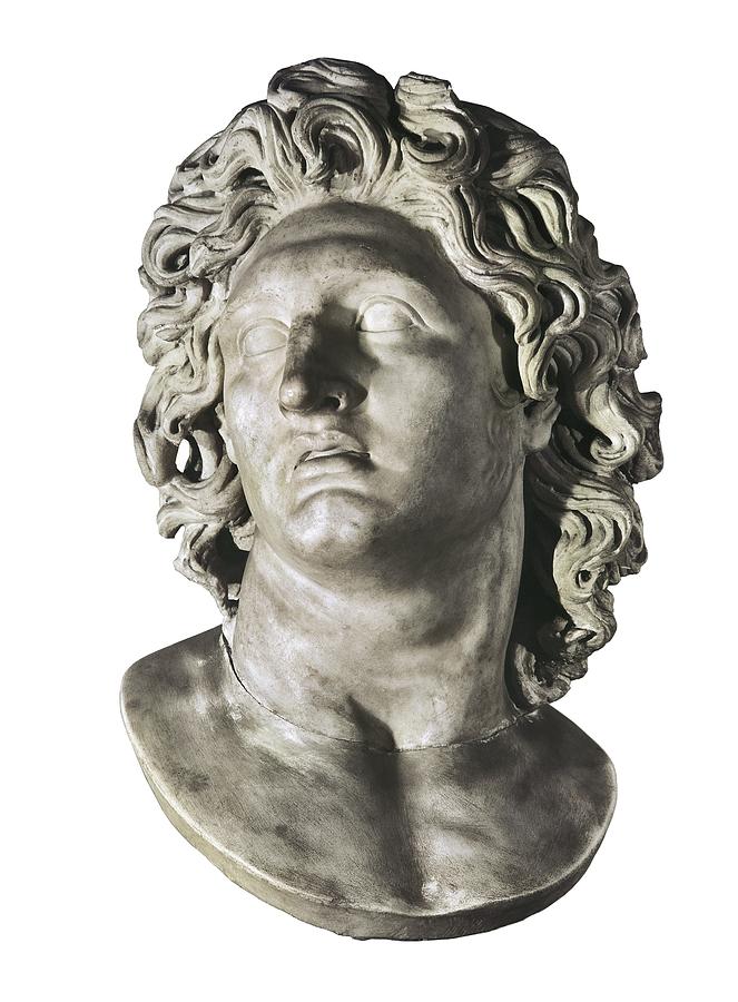Portrait Photograph - Alexander The Great 356-323 Bc. King by Everett