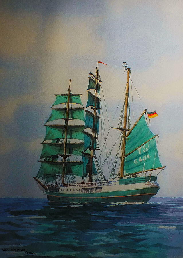 Val Byrne Painting - Alexander Von Humboldt by Val Byrne