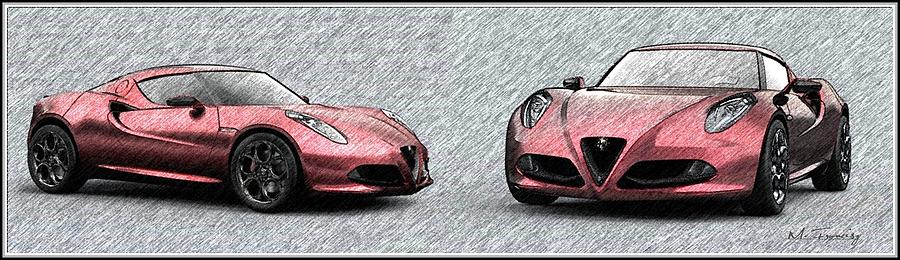 Alfa Romeo 4C Digital Art by Maciek Froncisz
