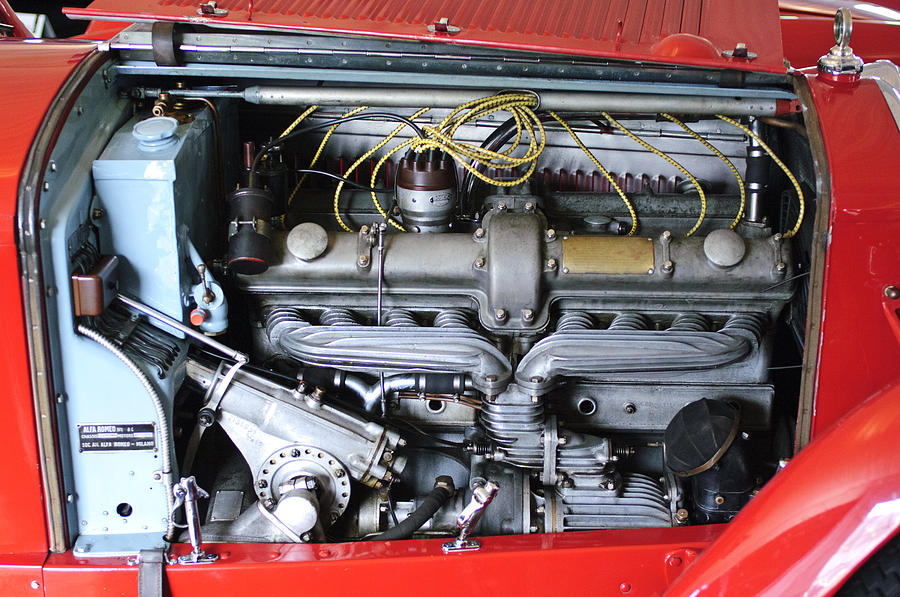 Alfa Romeo Engine Photograph by Jill Reger