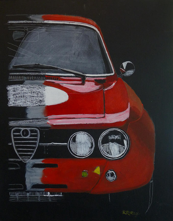 Alfa Romeo GTV  Painting by Richard Le Page