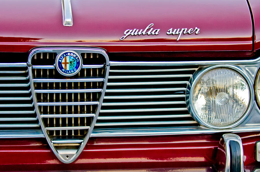 Alfa-Romeo Guilia Super Grille Photograph by Jill Reger