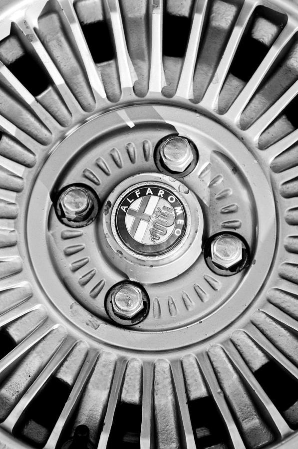 Alfa Romeo Wheel Rim Emblem Photograph by Jill Reger