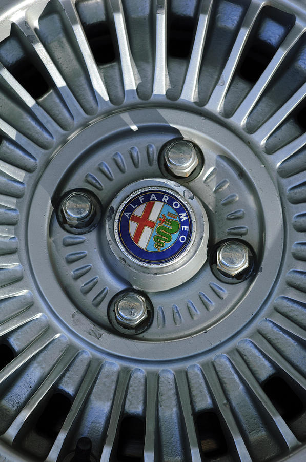 Alfa Romeo Wheel Rim Photograph by Jill Reger