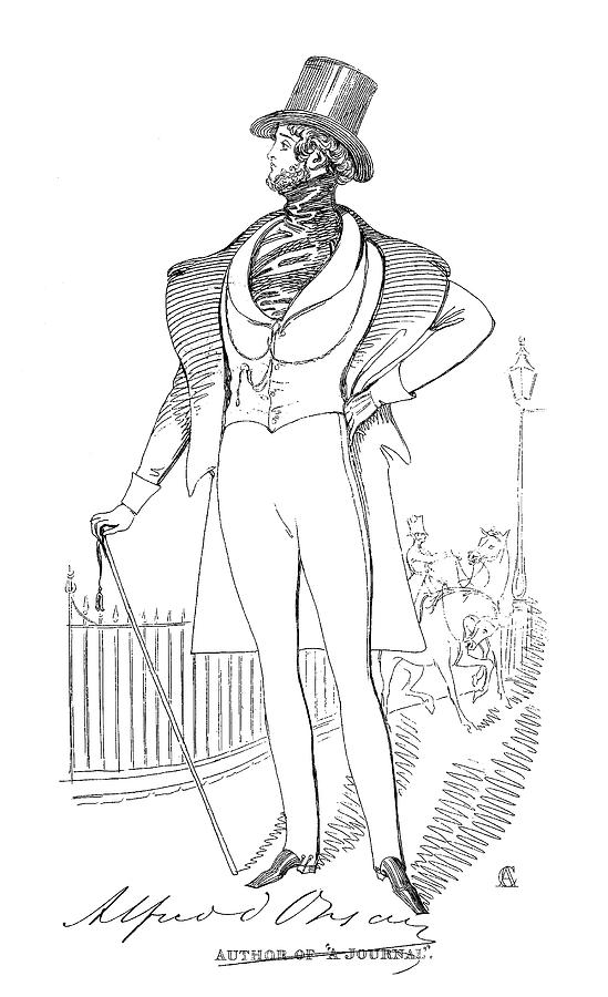 Alfred Dorsay (1801-1852) Drawing by Granger