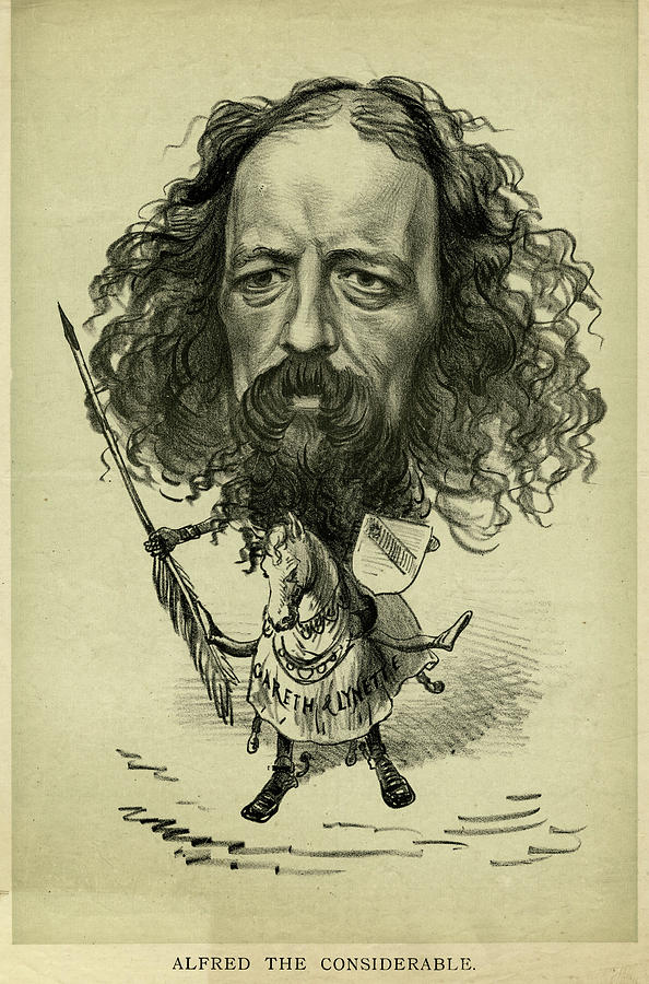 Alfred, Lord Tennyson English Poet Drawing by Mary Evans Picture