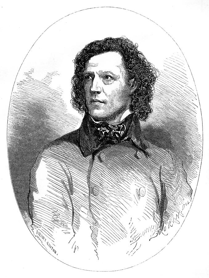 Alfred Tennyson The English Poet Drawing by Mary Evans Picture Library