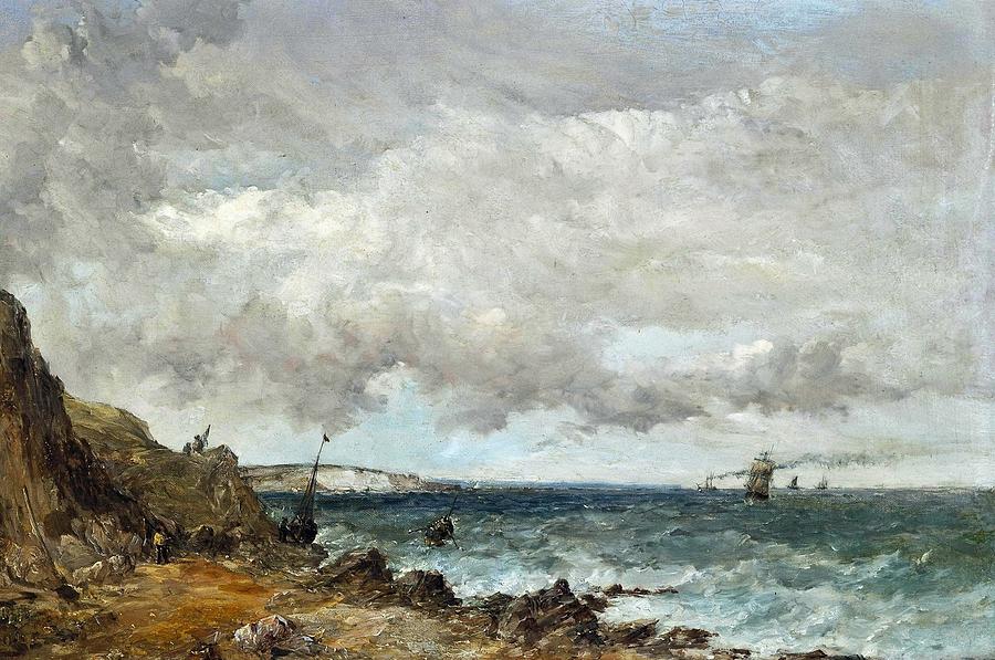  Gathering Clouds in the Channel off the Isle of Wight Painting by MotionAge Designs