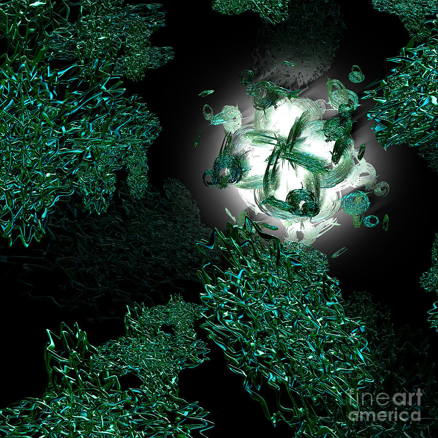 Abstract Digital Art - Algae Energy by Jammer by First Star Art