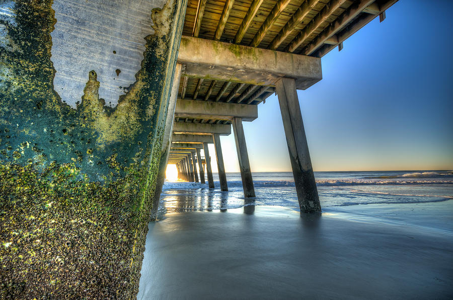 Algae On a Pier  Photograph by Anthony Doudt