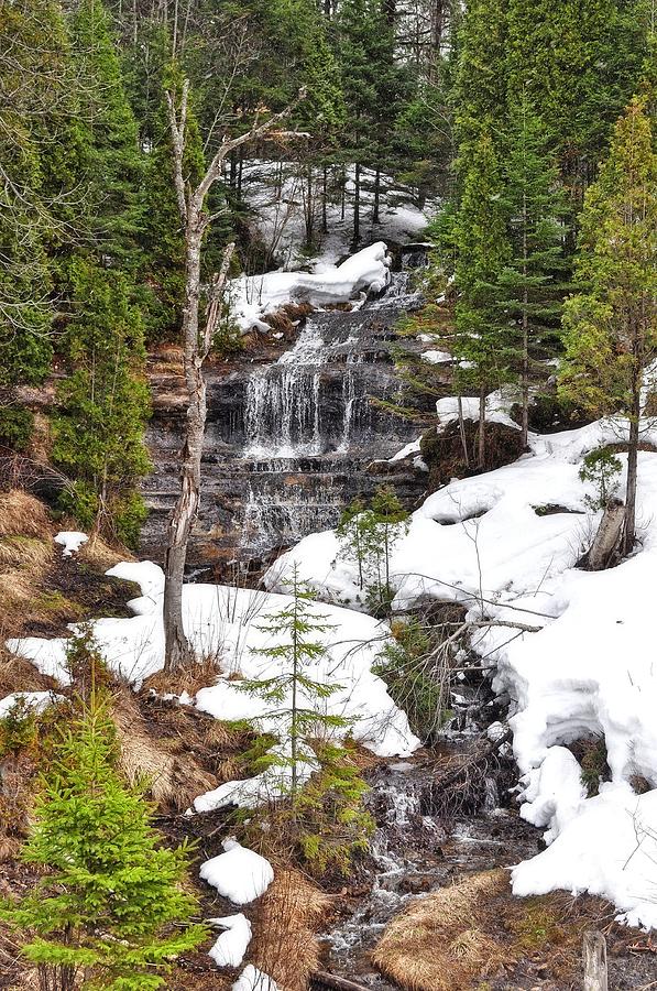 Alger Falls In the Spring Photograph by Kathryn Lund Johnson