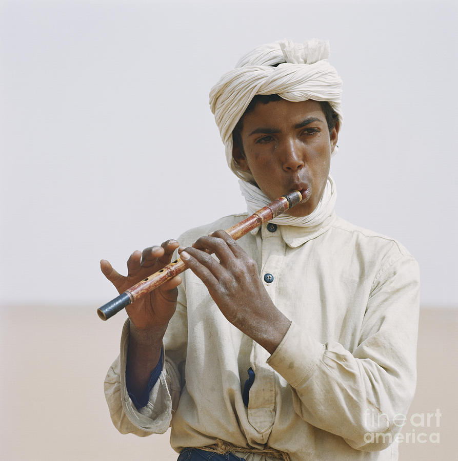 Algerian Flute Player Photograph by Gianni Tortoli