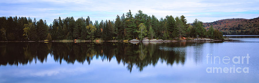 Algonquin Park in Ontario  Lake Of Two Rivers Photograph by Les Palenik