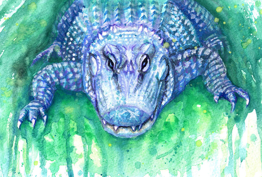 Ali Gator Painting by Ashley Kujan
