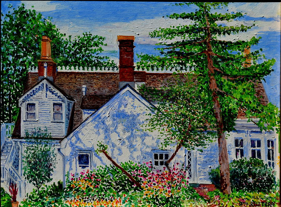 Architecture Painting - Alice Austen House by Anthony Butera
