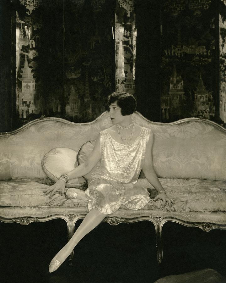 Alice Brady On Set For The Play Sour Grapes Photograph by Edward Steichen
