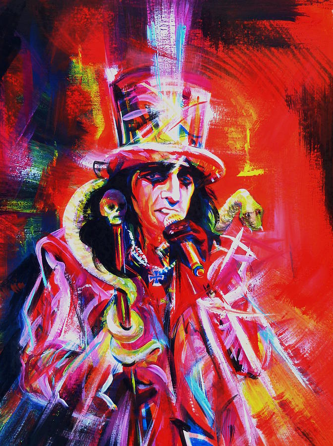 Alice Cooper. The Legend Painting by Anna  Duyunova