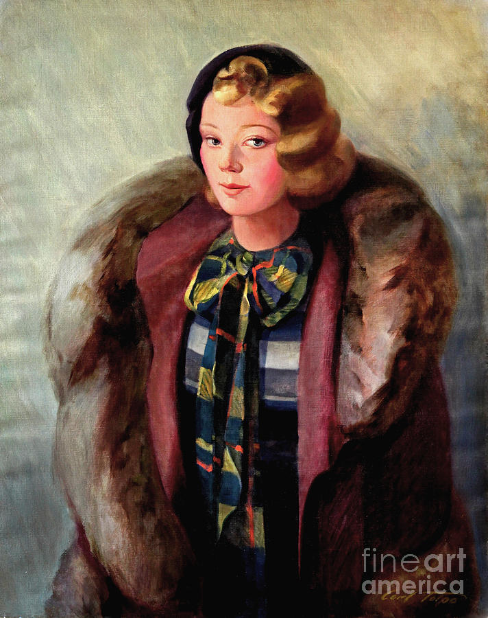 Alice in Fur Painting by Art By Tolpo Collection