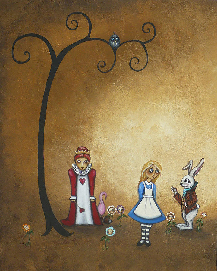 Alice in Wonderland Art - Encore - I Painting by Charlene Zatloukal