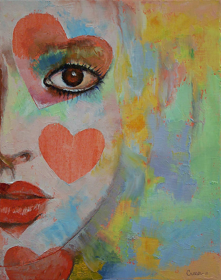 Queen of Hearts Painting by Michael Creese