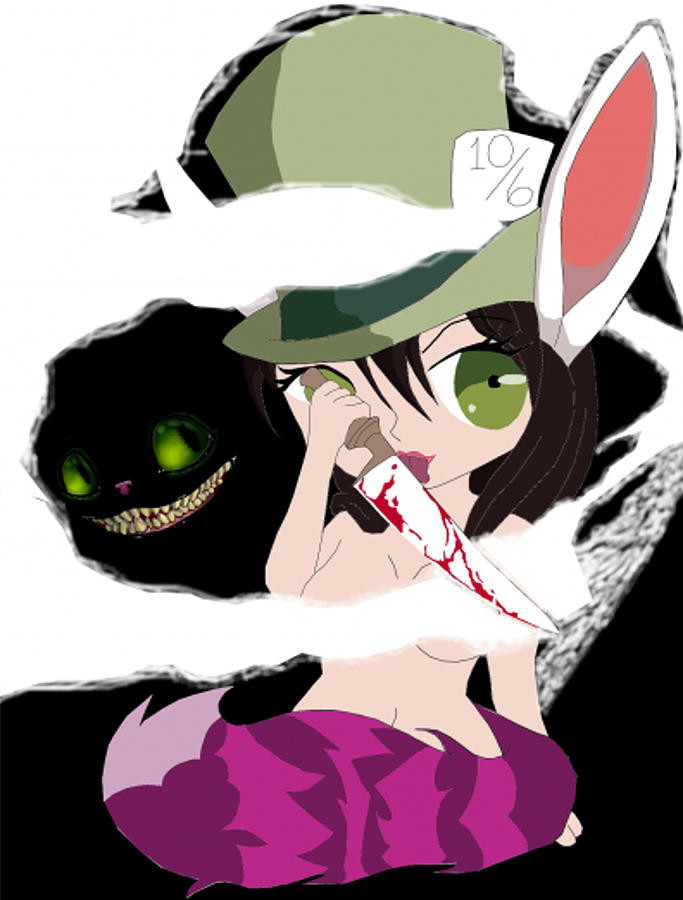 Alice Digital Art - Alice Out Of The Mist by Michael Adams Alice Digital Art - Alice Out Of The Mist by Michael Adams